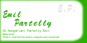emil partelly business card
